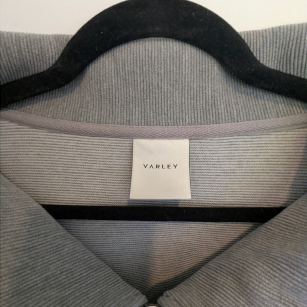 Varley Ottoman Small Gray Zip Pullover Sweatshirt - Picture 9 of 11
